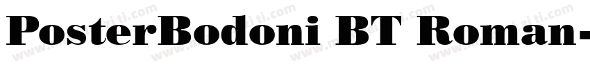 PosterBodoni BT Roman字体转换
